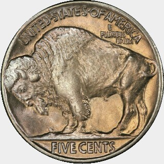 1929  Five Cent reverse