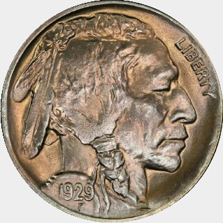 1929  Five Cent obverse