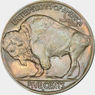 1929-D  Five Cent reverse