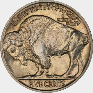 1914 Proof Five Cent reverse