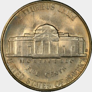 1940-S  Five Cent reverse