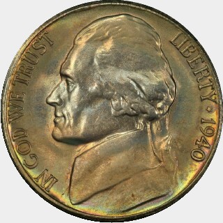1940-S  Five Cent obverse