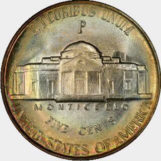 1942-S  Five Cent reverse