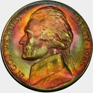 1945-S  Five Cent obverse