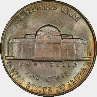 1947-D  Five Cent reverse