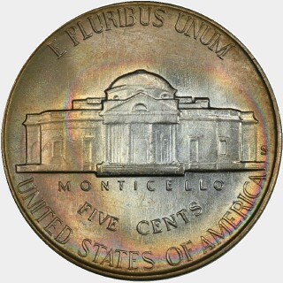 1947-S  Five Cent reverse