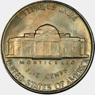 1948  Five Cent reverse