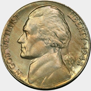 1948  Five Cent obverse