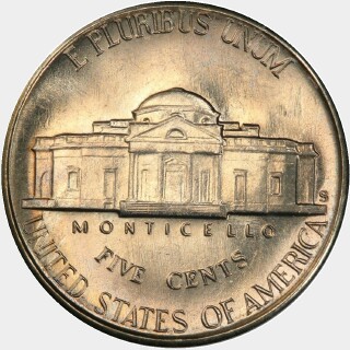 1948-S  Five Cent reverse