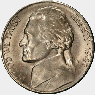 1949-S  Five Cent obverse