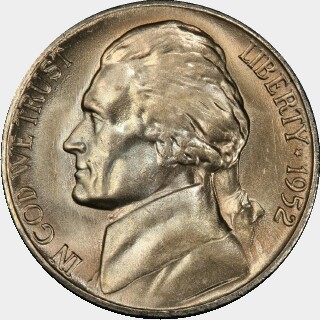 1952-S  Five Cent obverse