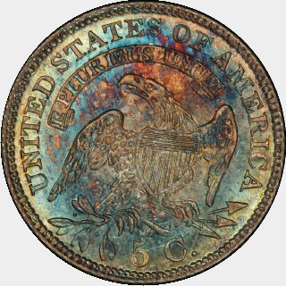 1829  Five Cent reverse