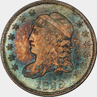 1829  Five Cent obverse