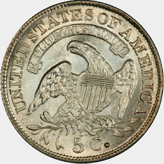 1833  Five Cent reverse