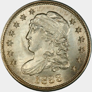 1833  Five Cent obverse
