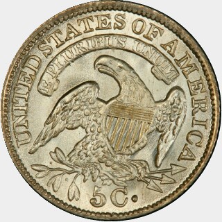 1834  Five Cent reverse