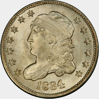 1834  Five Cent obverse
