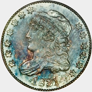 1831 Proof Five Cent obverse