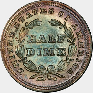 1837  Five Cent reverse