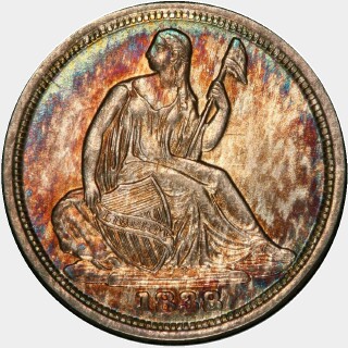 1838-O  Five Cent obverse