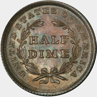 1838  Five Cent reverse