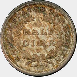1839-O  Five Cent reverse