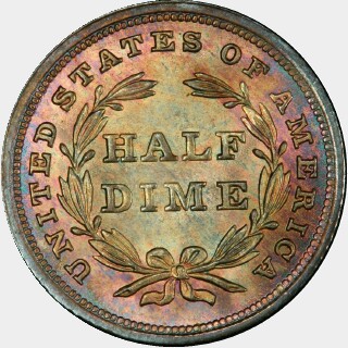 1840  Five Cent reverse