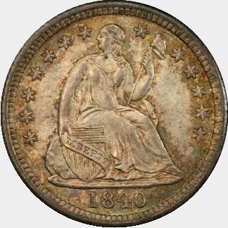 1840  Five Cent obverse