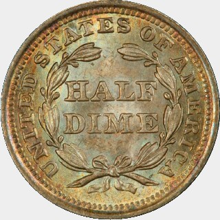 1842  Five Cent reverse