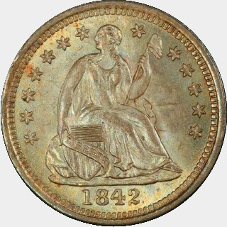 1842  Five Cent obverse