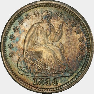 1844  Five Cent obverse