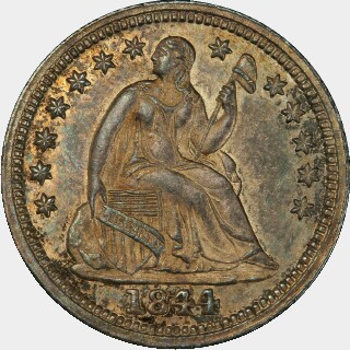 1844-O  Five Cent obverse