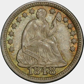 1848  Five Cent obverse