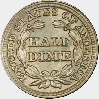 1849/6  Five Cent reverse