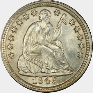 1849/6  Five Cent obverse
