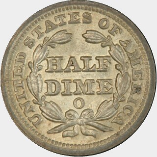 1849-O  Five Cent reverse