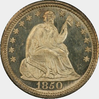 1850  Five Cent obverse