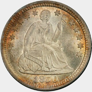 1850-O  Five Cent obverse