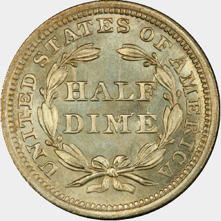 1852  Five Cent reverse