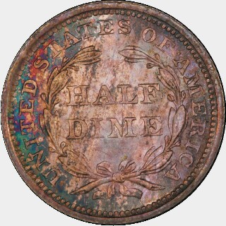 1853  Five Cent reverse