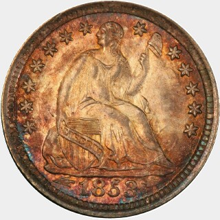 1853-O  Five Cent obverse