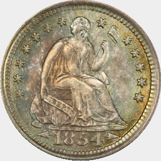 1854-O  Five Cent obverse