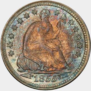 1855  Five Cent obverse