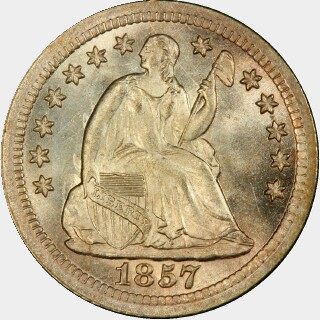 1857-O  Five Cent obverse