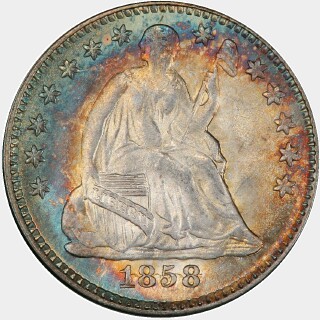 1858  Five Cent obverse