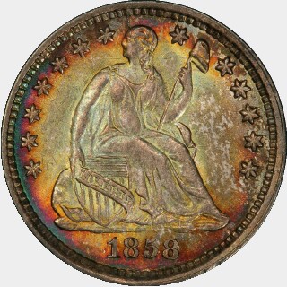 1858-O  Five Cent obverse