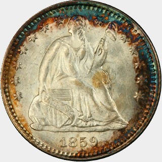 1859-O  Five Cent obverse
