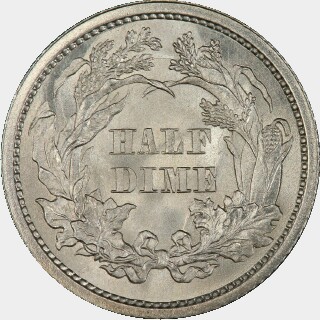 1860  Five Cent reverse
