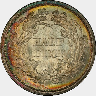1861  Ten Cent reverse