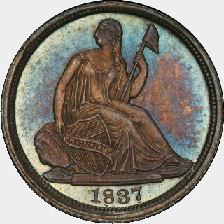 1837 Proof Five Cent obverse